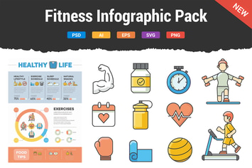 Fitness & Workout Infographic Pack 