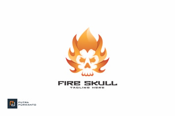 Fire Skull - Logo Template