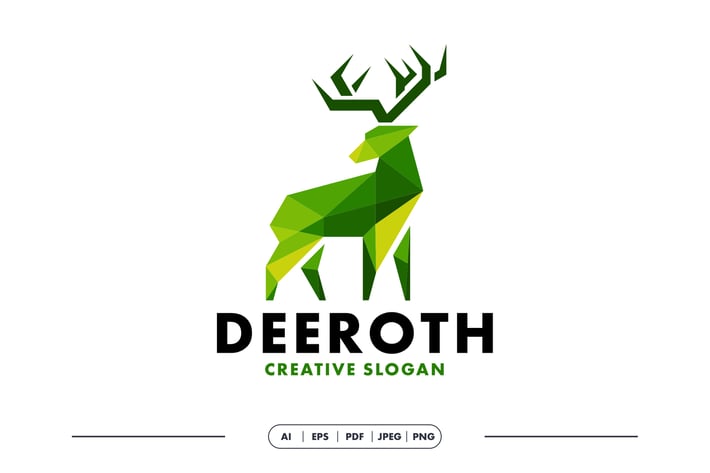 Deer Geometric Logo