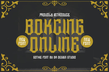 Bokcing Online - Gothic Font