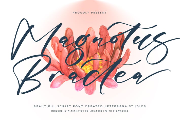 Magnotus Bractea Script Font