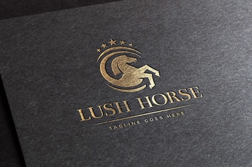 Lush Horse Logo Template