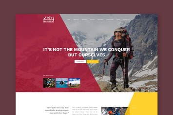 Maxigen - Hiking & Outdoors PSD Template