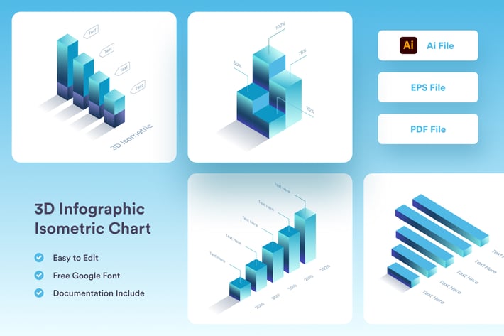 3D Infographic Chart