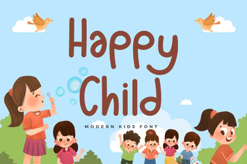 Happy Child - Modern Sans Kids Font