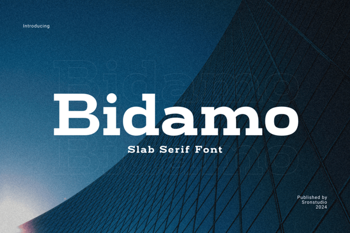 Bidamo - Slab Serif Font