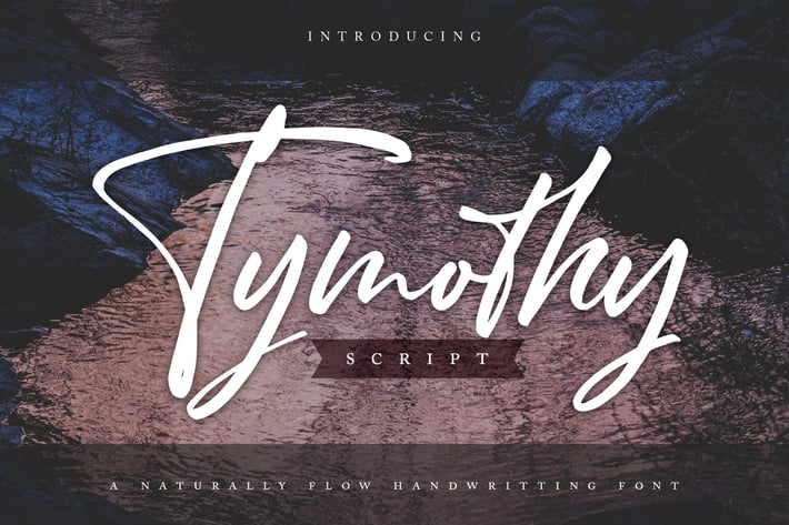 Thymoty | A Naturally Flow Handwriting Font