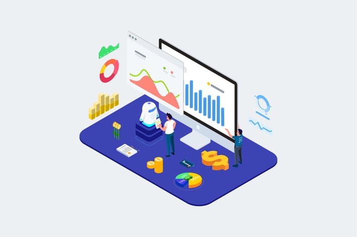 Communication With Cilent By AI Isometric - T2