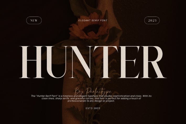 Hunter Elegant Serif Font Typeface