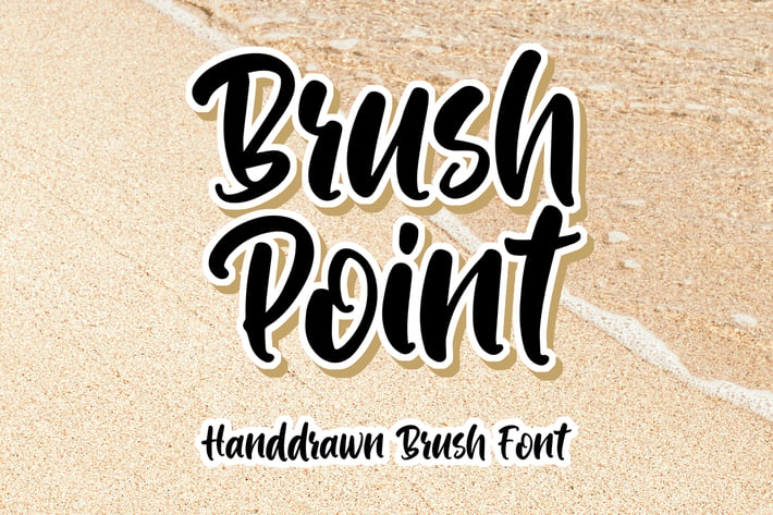 Brush Point - Handdrawn Brush Font