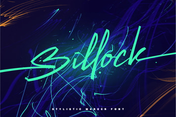 Billock Script font