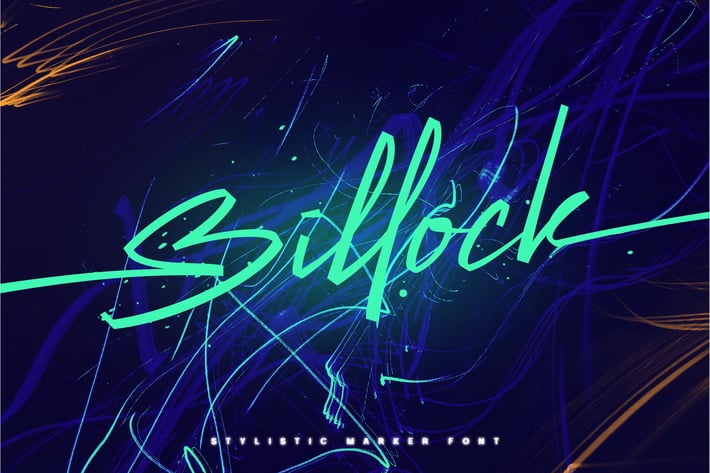 Billock Script font