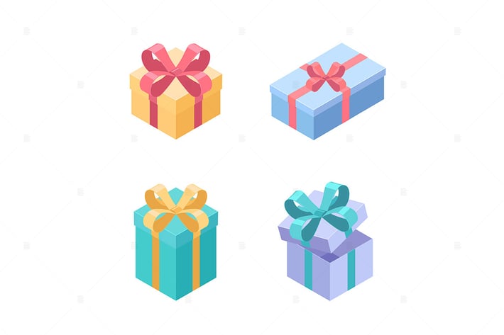 Set of presents - isometric elements