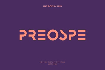 Preospe - Modern Futuristic Typeface