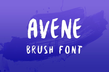 Avene PRO Brush Font