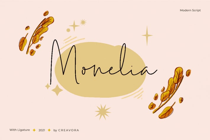 Monelia -  Handwriting Script Font
