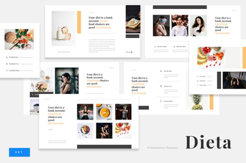 Dieta - Diet Plan Food Keynote Template