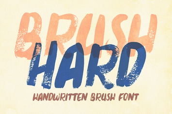 Brush Hard - Handwritten Font