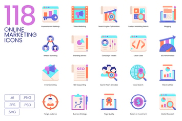 Online Marketing Icons