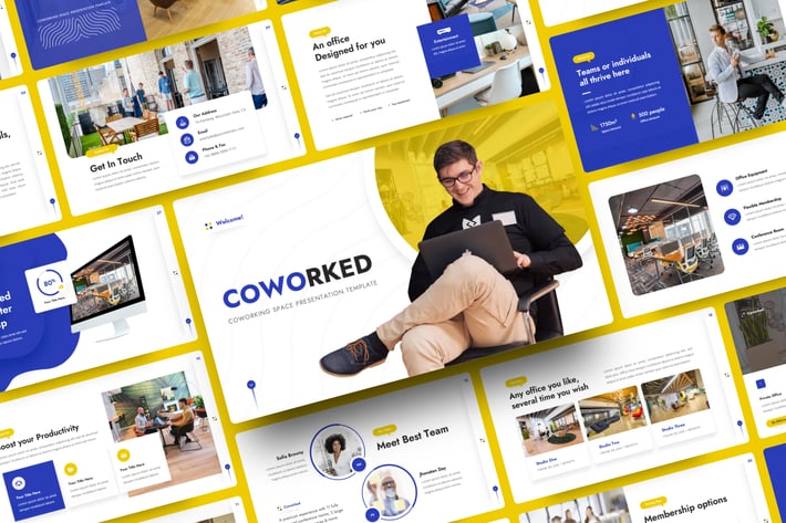 Coworked - Coworking Space Keynote Template