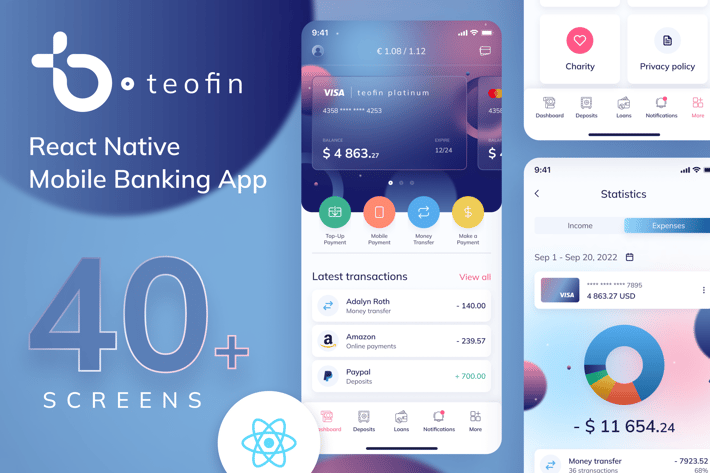 Teofin - Mobile Banking React Native App