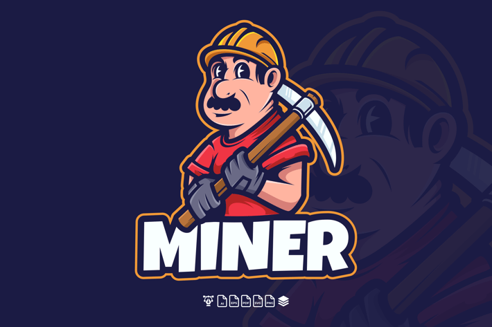 MINER LOGO MASCOT