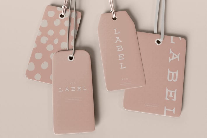 Tags Set Mockup