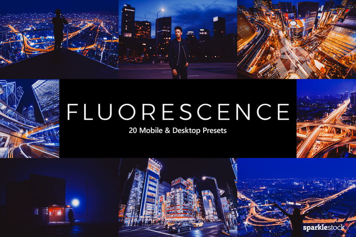 20 Fluorescence Lightroom Presets & LUTs