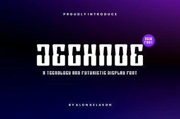 Jechnoe - Technology and Futuristic Font