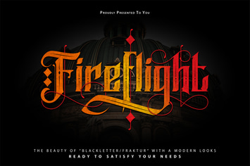 FireFlight | Blackletter Modern Font