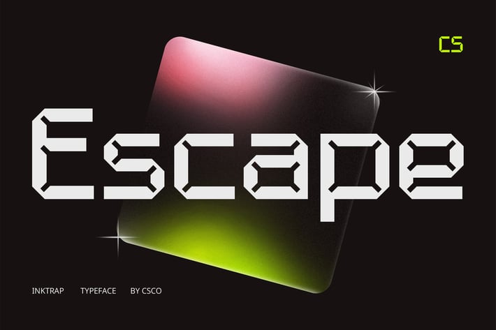  Escape – Inktrap Font