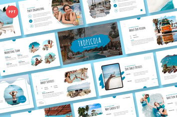 Tropicola Beach Club Powerpoint Template