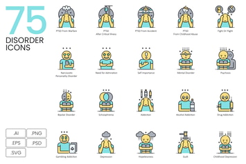 75 Disorder Icons