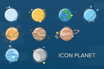 Planet Flat Icon