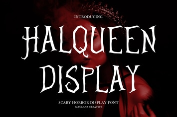 Halqueen Horror Display Font