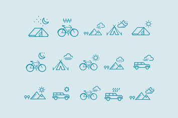 15 Weather Scene Icons