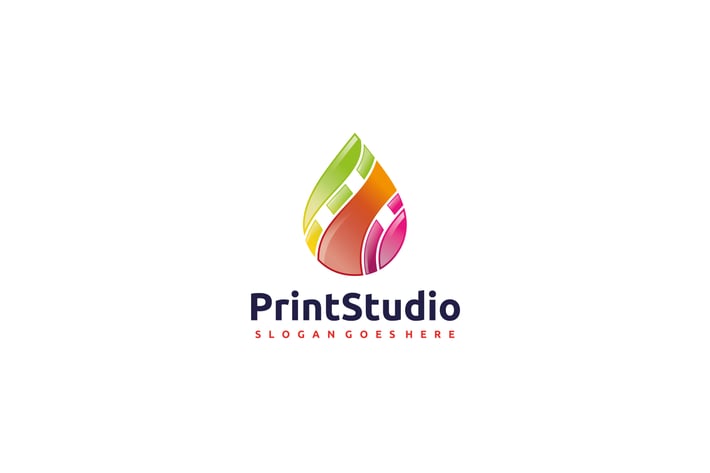 Colorful Drop Logo