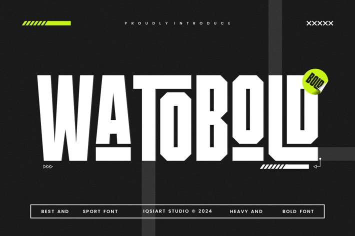 Watobold - Sport & Condensed Sans