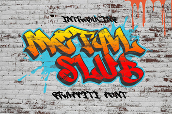 Metal Slub - Graffiti Tag Font
