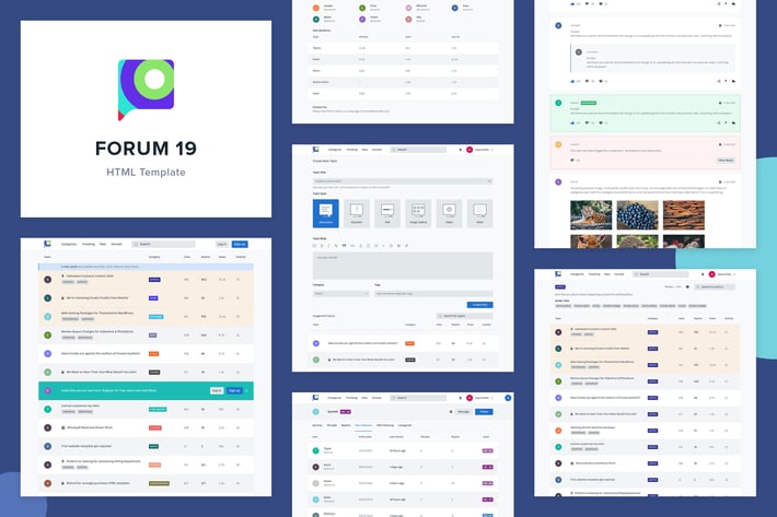 Forum 19 - HTML Template