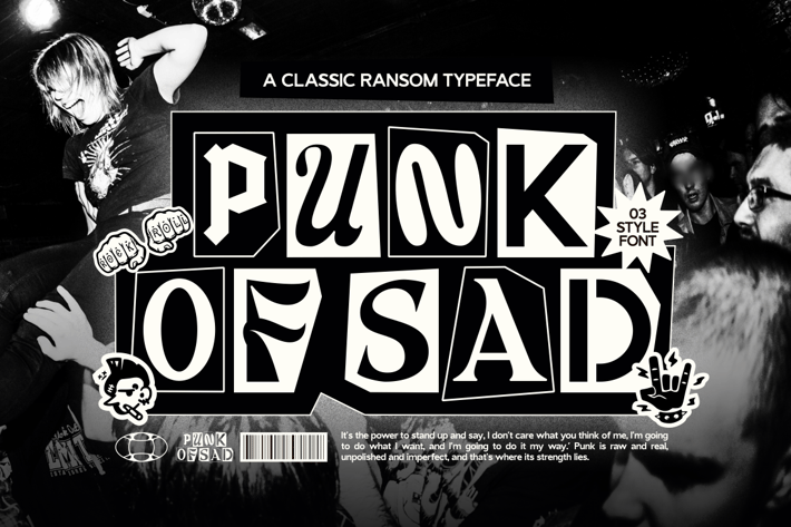 Punk Of Sad Font