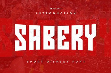 SABERY - Sport Display Font