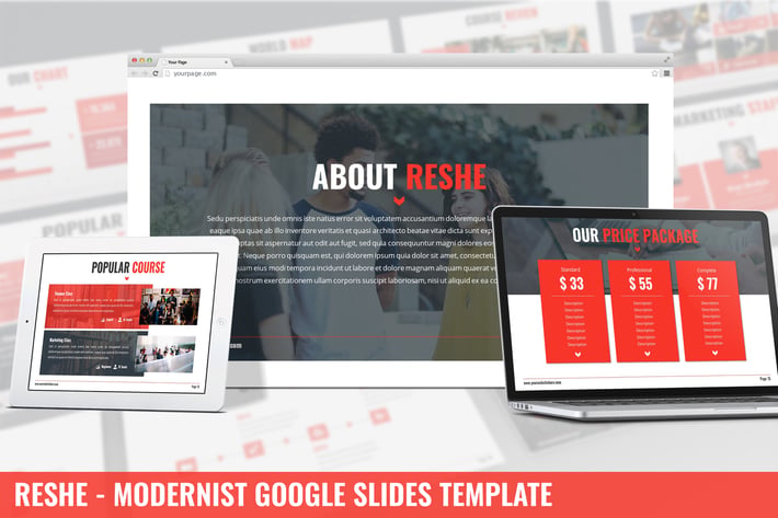 Reshe - Modernist Google Slides Template