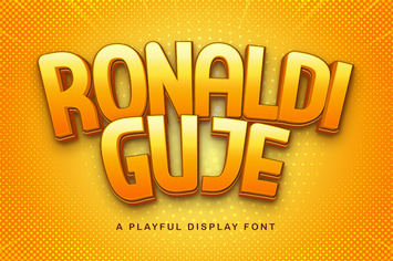 RONALDI GUJE - Display Sans Font