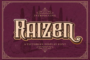 Raizen - Victorian Style Font
