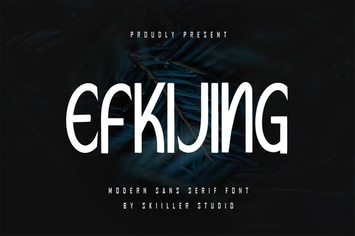 Efkijing - Modern Sans Serif font