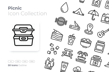 Picnic Outline Icon