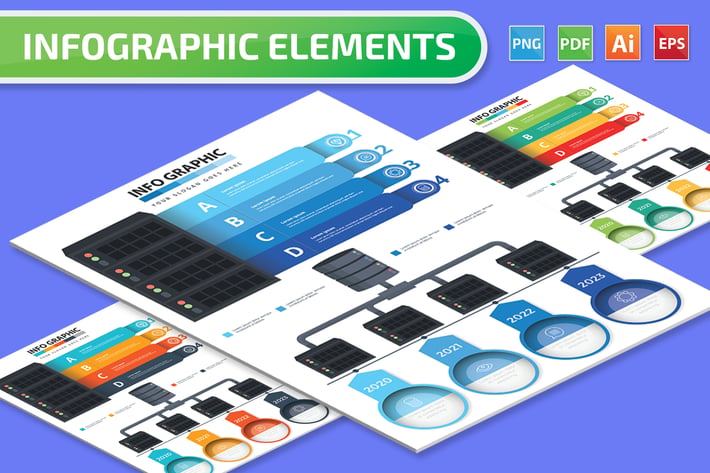 Database Infographics Elements