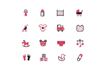 16 Baby Product Icons