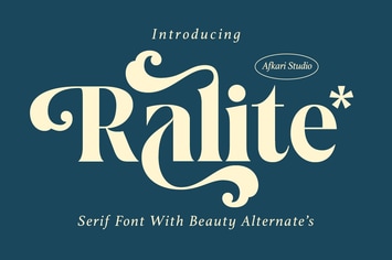 Ralite - Modern Serif Display Font